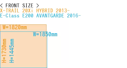 #X-TRAIL 20Xi HYBRID 2013- + E-Class E200 AVANTGARDE 2016-